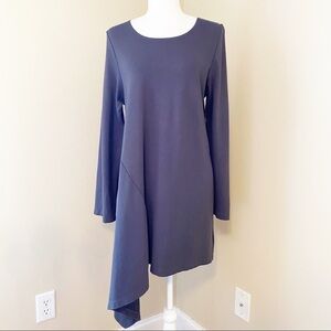 Bryn Walker Gray Knit Asymmetrical Hem Dress - S